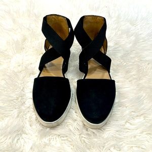 Naturalizer Raleigh Criss Cross Comfort Sandals Black Size 9